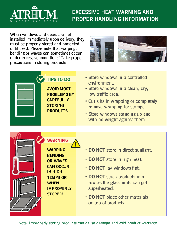 Atrium Heat Damage Flyer