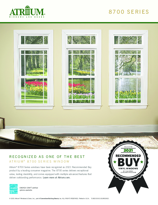 Atrium Recommended Buy  Feature Sheet
