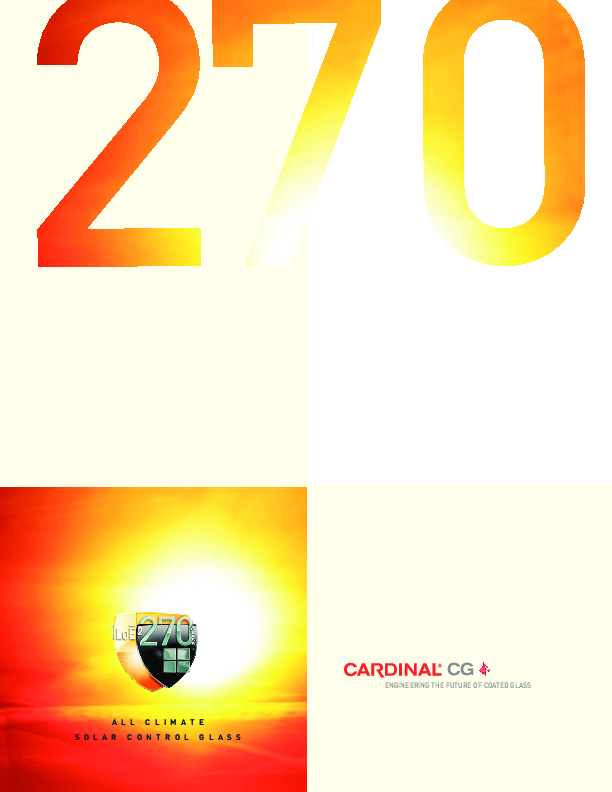 Cardinal 270 Glass Brochure